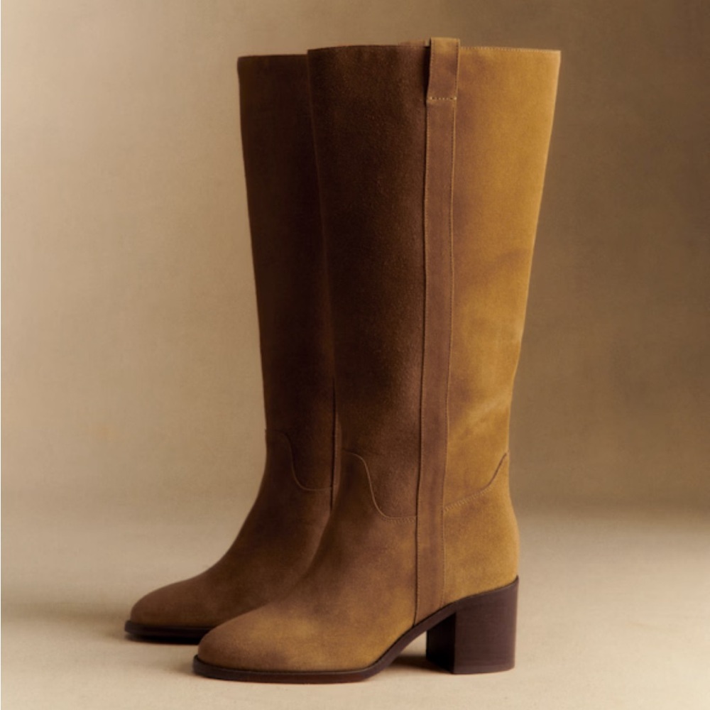 Sezane Suede Garret Boots